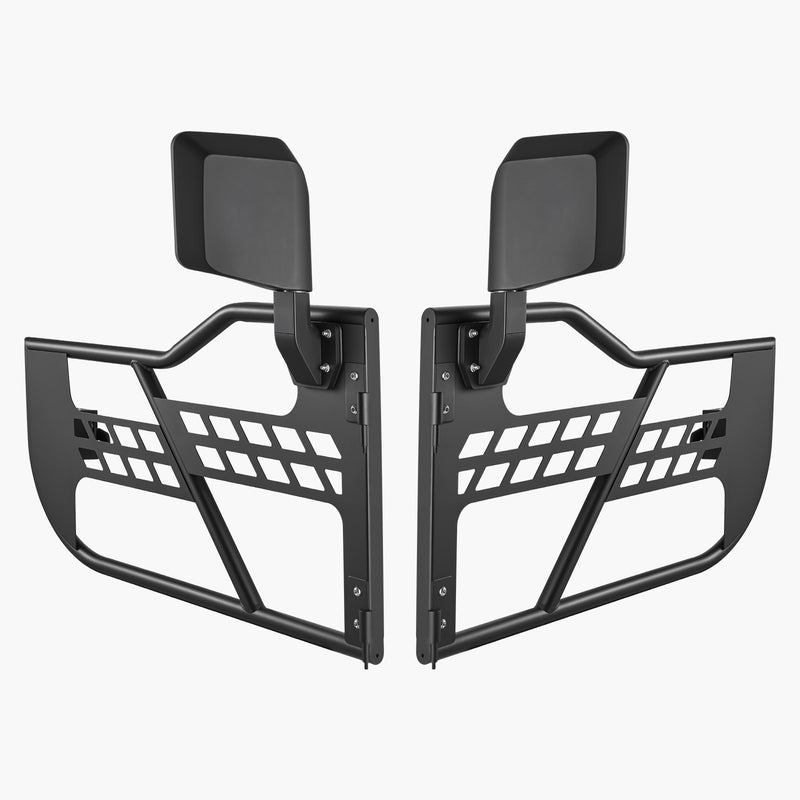 Jeep Tube Doors 2-Door Heavy-Duty Hinges Mirrors 2018-2024 Wrangler JL