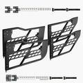 Jeep Tube Doors, 4-Door, Hunting Style Jeep Tubular Door with Heavy-Duty Hinges & OE Latch, Jeep Doors with Rubber Pads & Toughened Steel Tube, Fit for 2007-2018 Jeep Wrangler JK