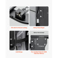 Jeep Tube Doors, 4-Door, Hunting Style Jeep Tubular Door with Heavy-Duty Hinges & OE Latch, Jeep Doors with Rubber Pads & Toughened Steel Tube, Fit for 2007-2018 Jeep Wrangler JK