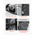 Jeep Tube Doors, 4-Door, Hunting Style Jeep Tubular Door with Heavy-Duty Hinges & OE Latch, Jeep Doors with Rubber Pads, Fit for 2018-2024 Jeep Wrangler JL & 2020-2024 Jeep Gladiator JT