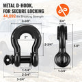 Off-Road Recovery Kit 20T D-Ring Shackles 13608kg Winch Tow Straps