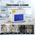 Brand New 6 Liter Stainless Steel Digital Ultrasonic Cleaner w/ Bracket & Drainage System
