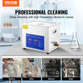 Ultrasonic Cleaner 10L Jewelry Cleaning with Digital Timer Ultrasonic Cleaning Machine for Jewellery Rings Watches Eyeglasses Dentures Coins Metal Parts Commercial and Home Use Silver