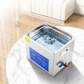 Ultrasonic Cleaner 10L Jewelry Cleaning with Digital Timer Ultrasonic Cleaning Machine for Jewellery Rings Watches Eyeglasses Dentures Coins Metal Parts Commercial and Home Use Silver