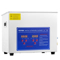 Ultrasonic Cleaner 10L Jewelry Cleaning with Digital Timer Ultrasonic Cleaning Machine for Jewellery Rings Watches Eyeglasses Dentures Coins Metal Parts Commercial and Home Use Silver