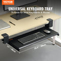Clamp Keyboard Tray Under Desk 26.8x11 Slide Out No Drill