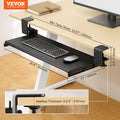 Clamp Keyboard Tray Under Desk 26.8x11 Slide Out No Drill