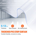 Strip Curtain, 2500 cm L x 30.5 cm W x 3 mm Thickness, Clear PVC Smooth Curtain Strip Door Bulk Roll, Plastic Door Strips for Doorways of Supermarket, Garage, Warehouse, Barn, Pet Animal House