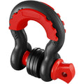 D-Ring Shackle 2 Pack 19mm 28.5 Ton Alloy Steel Screw Pin Black