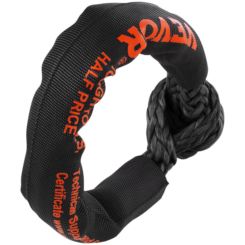 Synthetic Shackle Rope 2 Pack 12.7x558.8mm 20 Ton Black Tow