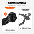 Synthetic Shackle Rope 2 Pack 12.7x558.8mm 20 Ton Black Tow