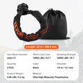 Synthetic Shackle Rope 2 Pack 12.7x558.8mm 20 Ton Black Tow