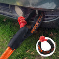 Synthetic Shackle Rope 2 Pack 20 Ton Red UTV ATV Truck Recovery