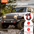 D-Ring Shackle 2 Pack 19mm 30 Ton Heavy Duty Vehicle Recovery Jeep