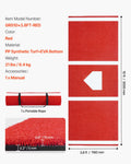 Baseball Batting Mat 300x116cm Red with Home Plate Indoor Outdoor