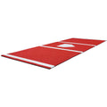 Baseball Batting Mat 300x116cm Red with Home Plate Indoor Outdoor