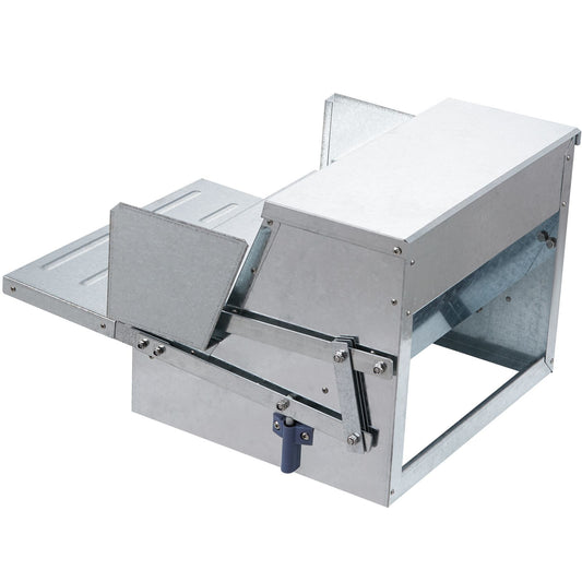 Automatic Chicken Feeder Galvanized Steel Poultry Feeder 25 lb 10 Chickens