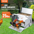 Automatic Chicken Feeder 25lb Galvanized Steel Poultry 10 Birds
