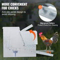 Automatic Chicken Feeder 25lb Galvanized Steel Poultry 10 Birds