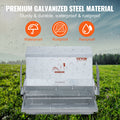 Automatic Chicken Feeder 25lb Galvanized Steel Poultry 10 Birds