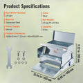Automatic Chicken Feeder 25lb Galvanized Steel Poultry 10 Birds