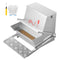 Automatic Chicken Feeder, 18.14 kg Capacity, Rainproof Treadle Poultry Feeder with Lockable Lid, No Waste, Galvanized Steel Construction, Outdoor Use, for Chicken, Bantams, Poultry, Pheasants