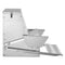 Automatic Chicken Feeder 18kg Rainproof Treadle Galvanised Steel