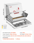 Automatic Chicken Feeder 18kg Rainproof Treadle Galvanised Steel