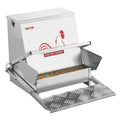 Automatic Chicken Feeder 18kg Rainproof Treadle Galvanised Steel