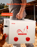 Automatic Chicken Feeder 38.56kg 6 Port No-Waste Metal Poultry