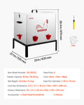 Automatic Chicken Feeder 38.56kg 6 Port No-Waste Metal Poultry