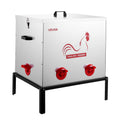 Automatic Chicken Feeder 38.56kg 6 Port No-Waste Metal Poultry