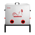 Automatic Chicken Feeder 38.56kg 6 Port No-Waste Metal Poultry