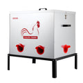 Automatic Chicken Feeder 38.56kg 6 Port No-Waste Metal Poultry
