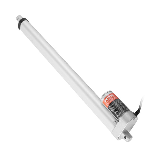 Linear Actuator 12V, 18 Inch High Load 330lbs/1500N Linear Actuator, 0.19"/s Linear Motion Actuator with Mounting Bracket and IP54 Protection