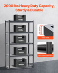 5 Tier Garage Shelves 2000lbs 40