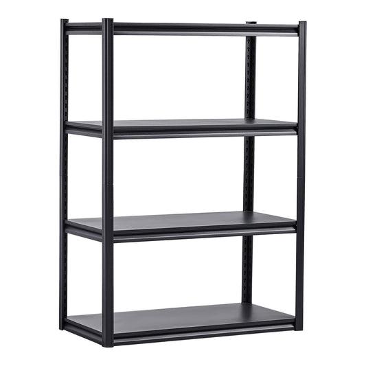 4 Tier Garage Storage Shelves 2400lbs 40"W x 57"H Black