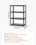 4 Tier Garage Storage Shelves 2400lbs 40