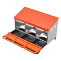 VEVOR Chicken Nest Box 3-Compartment Metal Nesting Boxes Inclined