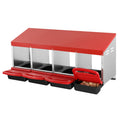 Chicken Nest Box 4-Compartment Metal Inclined Nesting Box