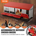 Chicken Nest Box 4-Compartment Metal Inclined Nesting Box