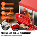 Chicken Nest Box 4-Compartment Metal Inclined Nesting Box