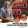 Chicken Nest Box 4-Compartment Metal Inclined Nesting Box