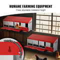 Chicken Nest Box 4-Compartment Metal Inclined Nesting Box