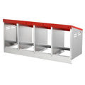 Chicken Nest Box 4-Compartment Metal Inclined Nesting Box