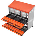 2 Tier Chicken Nesting Box 6 Compartment Metal Egg Laying Roll Out