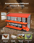 2 Tier Chicken Nesting Box 10 Compartment Metal Egg Laying Roll Out
