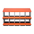 2 Tier Chicken Nesting Box 10 Compartment Metal Egg Laying Roll Out