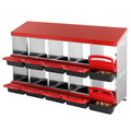 Chicken Nest Box 10 Compartment Inclined Metal Nesting Boxes