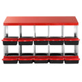 Chicken Nest Box 10 Compartment Inclined Metal Nesting Boxes